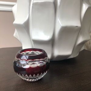 Cut Crystal Votive Candle Holder